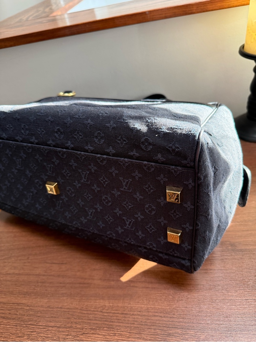 Louis Vuitton Navy Josephine Mini Lin Boston GM - Picture 6 of 14